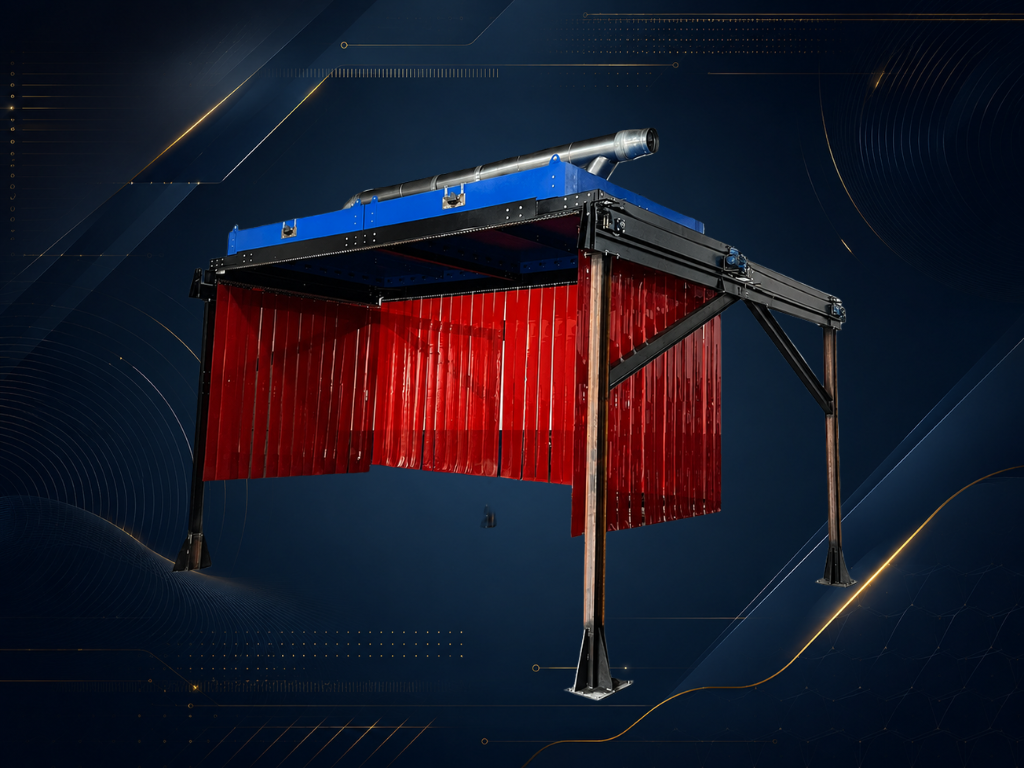 Sistema IN-OUT — Coifa móvel para processos lineares
